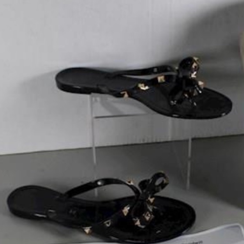 Valentino rockstud rubber sandals/slides, EUC